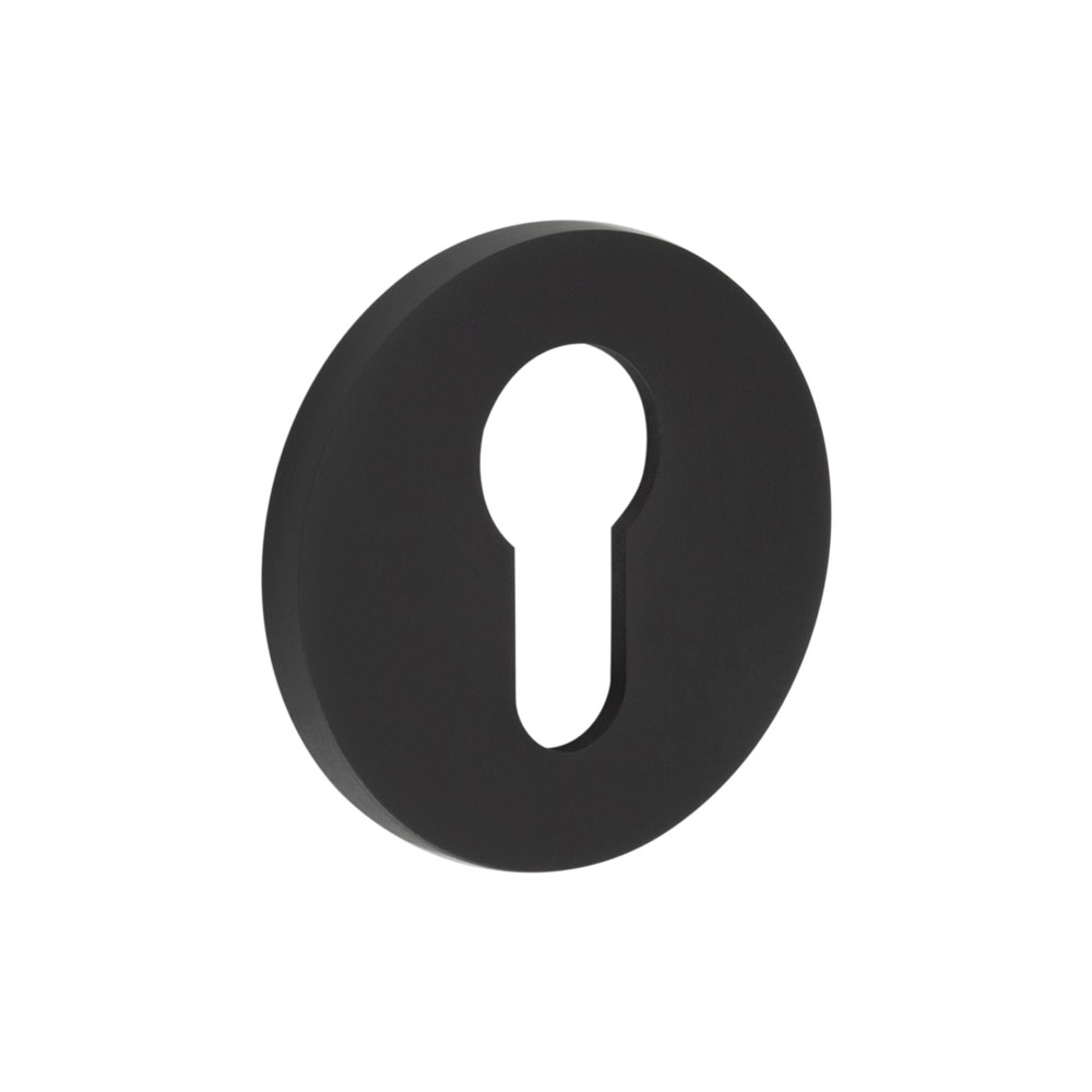 SOX Insi 316 Round Euro Escutcheon - Matt Black
